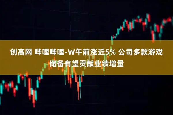 创高网 哔哩哔哩-W午前涨近5% 公司多款游戏储备有望贡献业绩增量